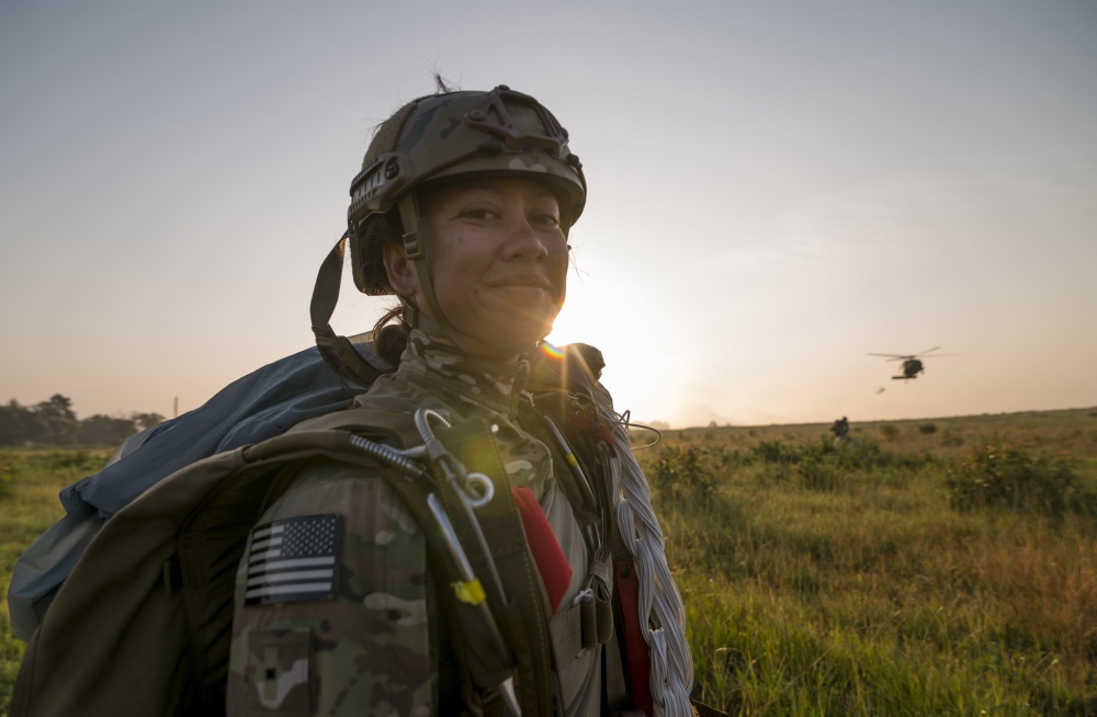 Airborne soldier at Fort Bragg; photo by Master Sgt. Michel Sauret