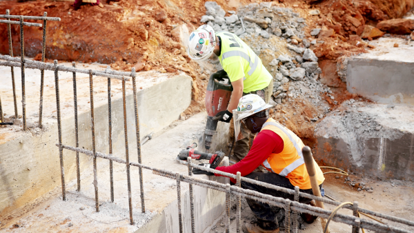 Wayne Brothers employees on worksite