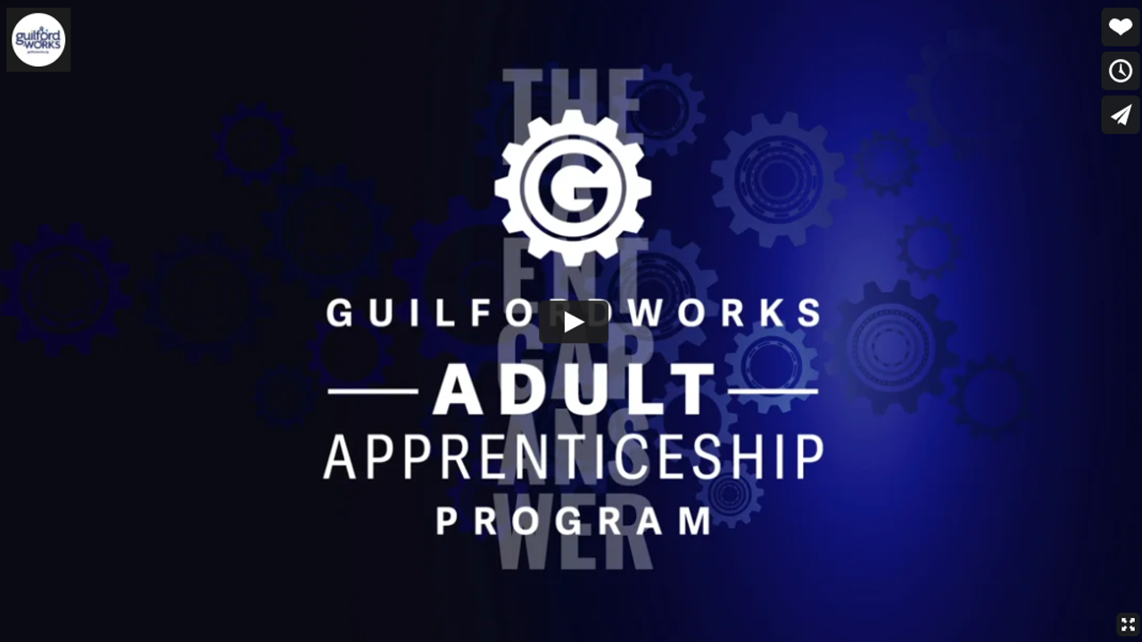 GuilfordWorks Adult Apprenticeship Program video image