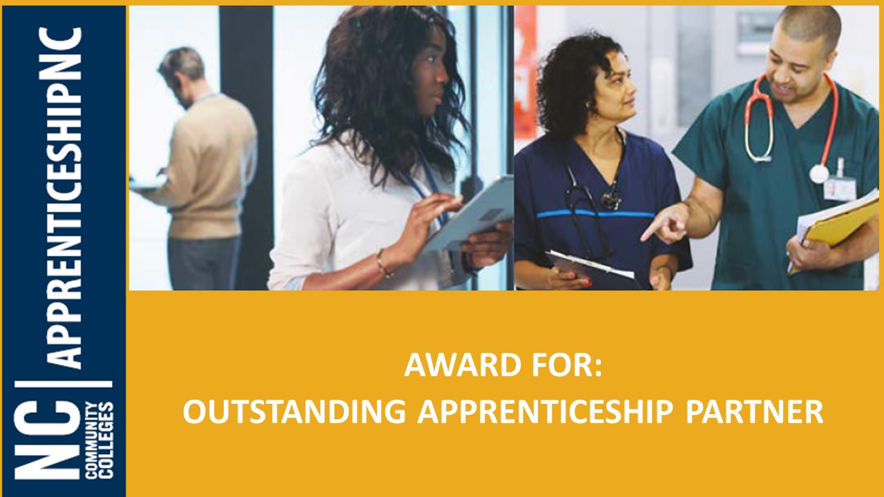 2021 Outstanding Apprenticeship Partner recognition Gaston College Apprenticeship 321